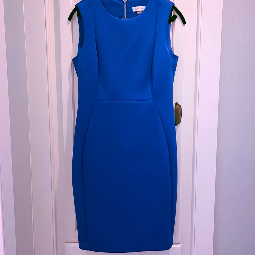 Calvin Klein scuba crêpe sheath dress 12